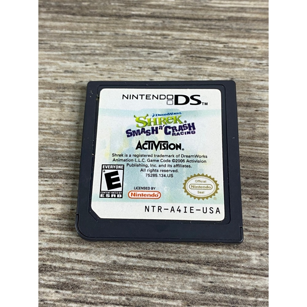Shrek Smash n Crash Racing Nintendo DS Game Activision NTR-A4IE-USA‎ Cartridge